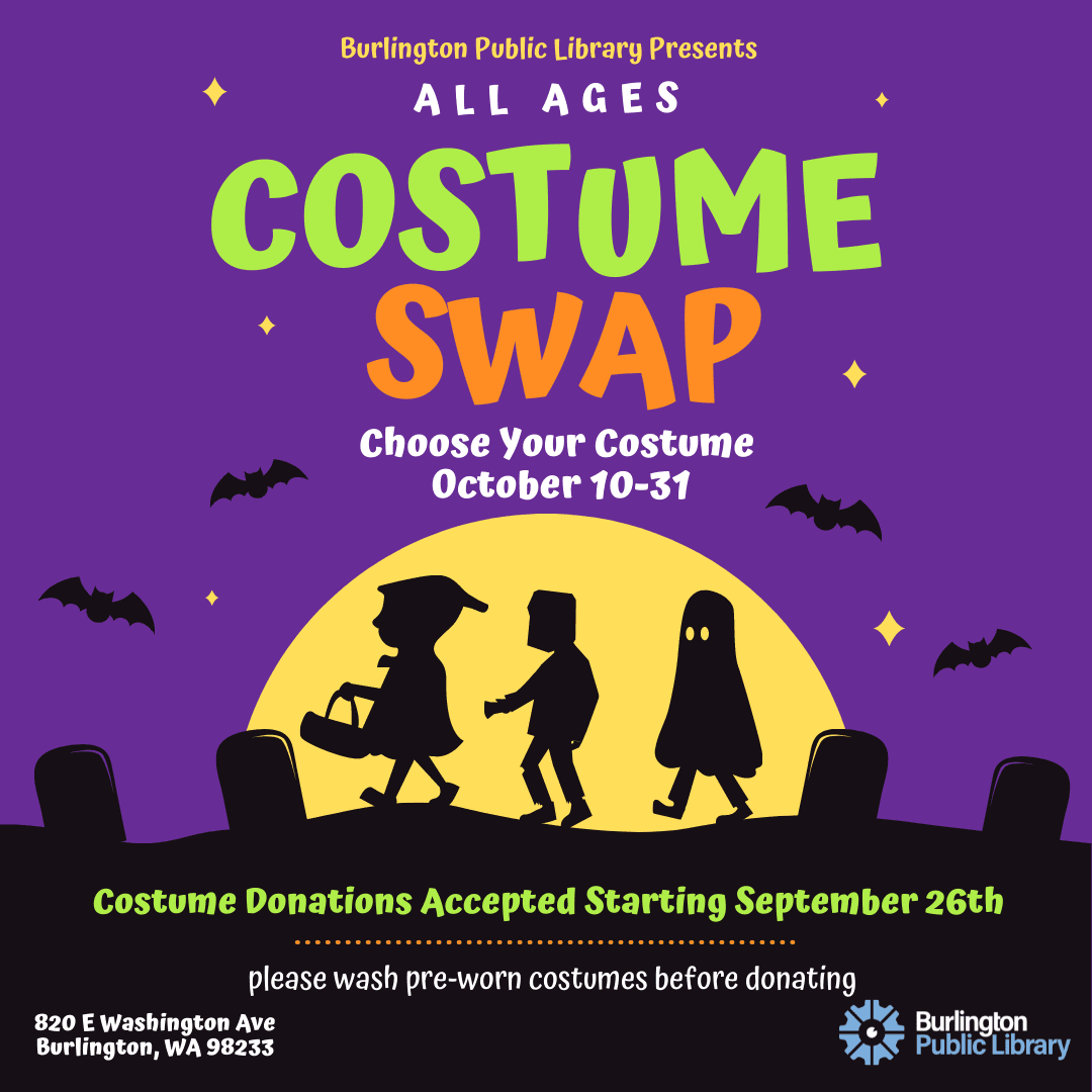 COSTUME SWAP October 10th through the 31st