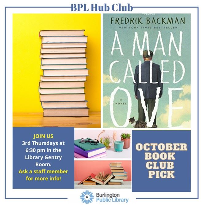 HUB Club Flier for October A Man Called Ove