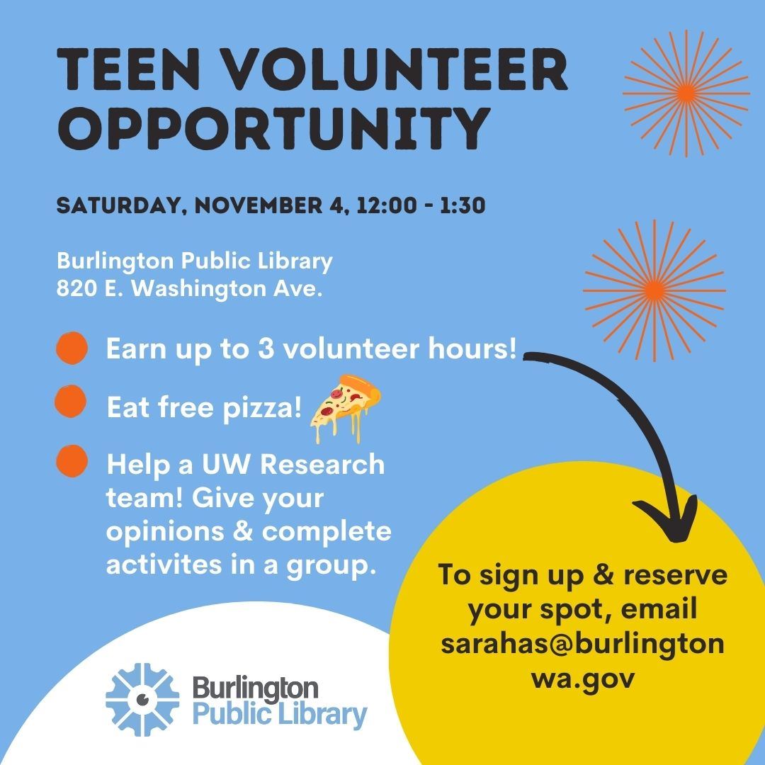 Library/University of Washington TEen Volunteer Event